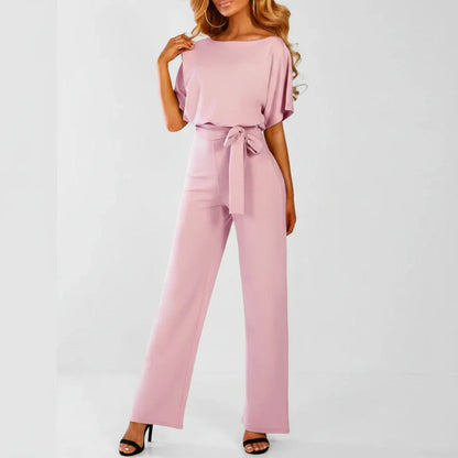Flattering High Waisted Wide Leg Jumpsuit
