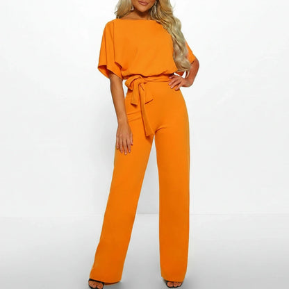 Flattering High Waisted Wide Leg Jumpsuit