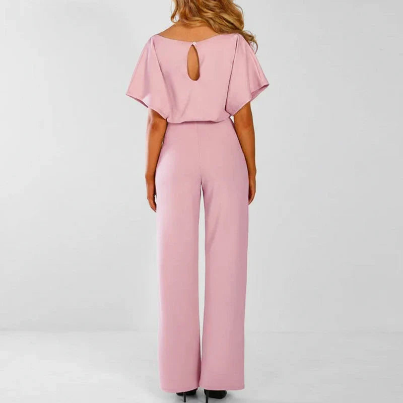 Flattering High Waisted Wide Leg Jumpsuit