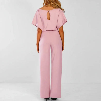 Flattering High Waisted Wide Leg Jumpsuit