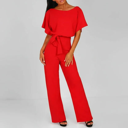 Flattering High Waisted Wide Leg Jumpsuit