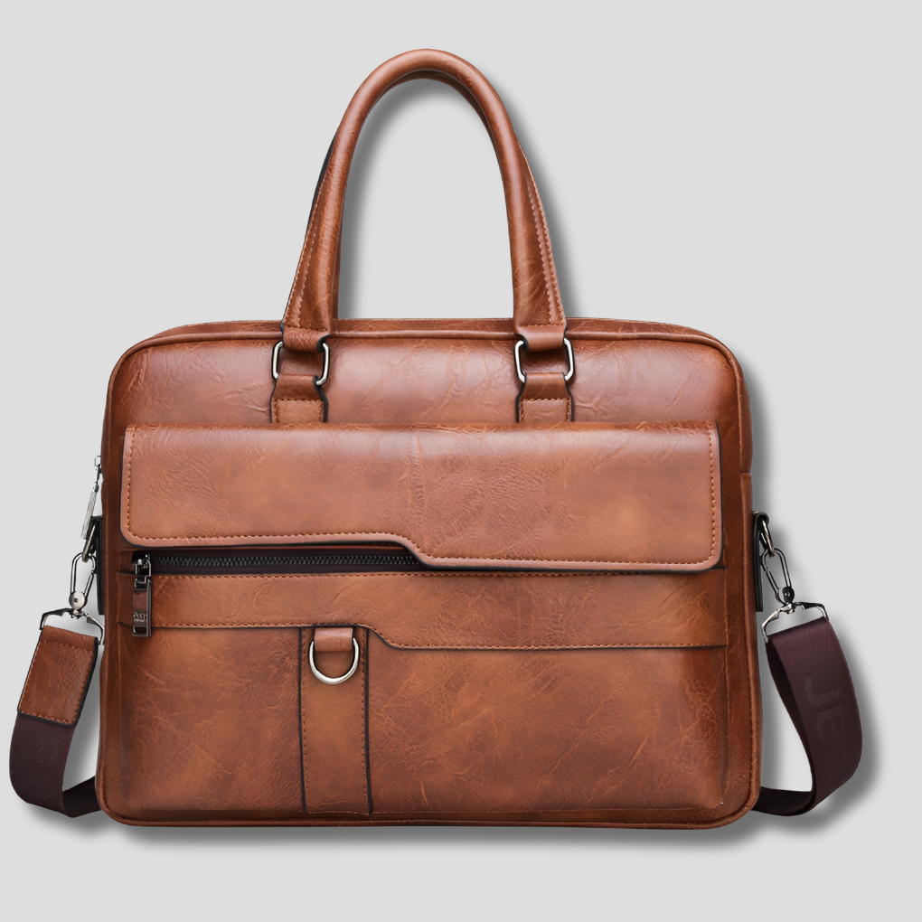 Stylish Genuine Leather Mens Shoulder Bag - Olytrend