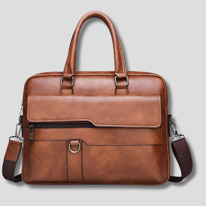 Stylish Genuine Leather Mens Shoulder Bag - Olytrend