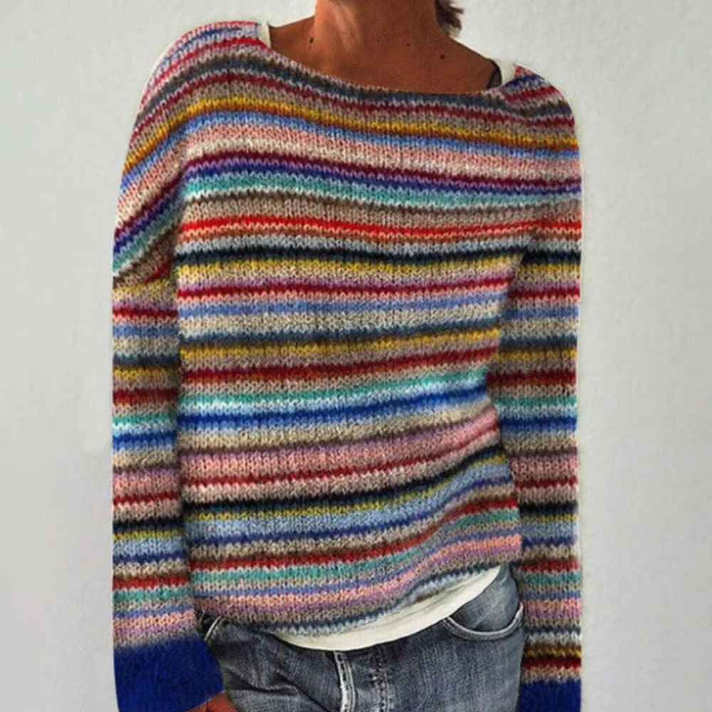 Casual Fit Graphic Yoke Sweater