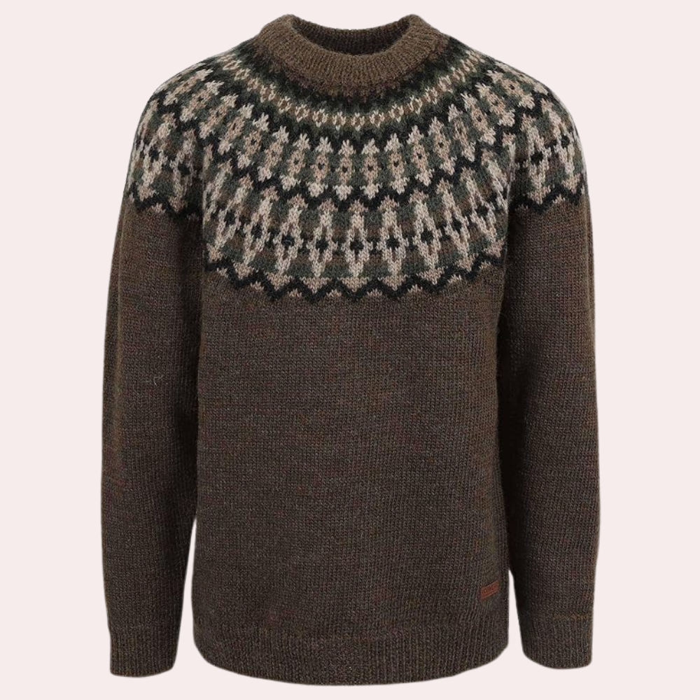 Casual Fit Graphic Yoke Sweater - Nocini