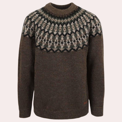 Casual Fit Graphic Yoke Sweater - Nocini