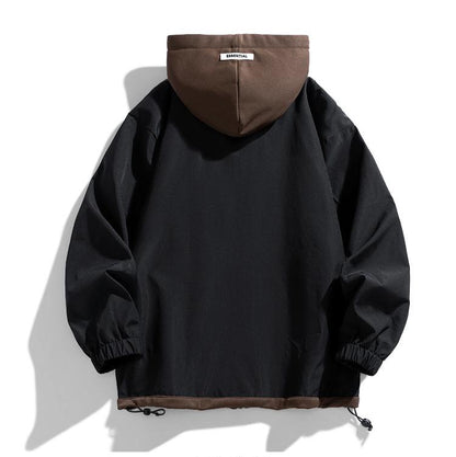 Relaxed Fit Hoodie Jacket with Adjustable Pockets