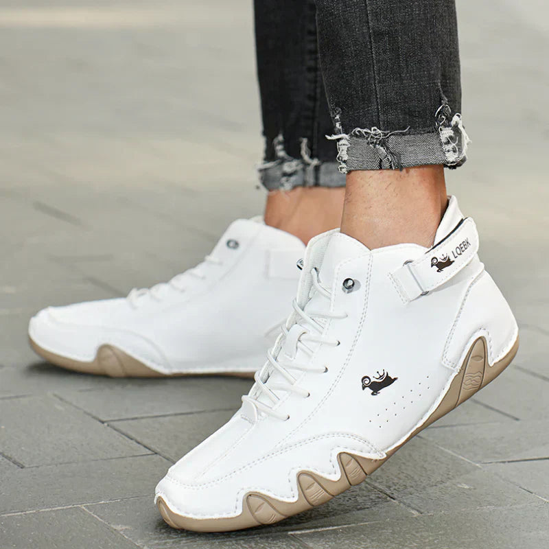 Supportive Balance Leather Walking Shoes