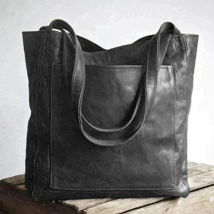 Classic Brown Leather Shoulder Bag