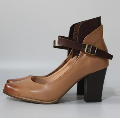 Chic Ankle Strap High Heel Sandals