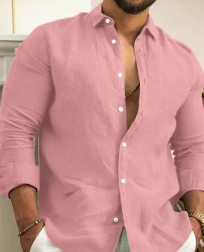 Classic Breathable Mens Summer Shirt