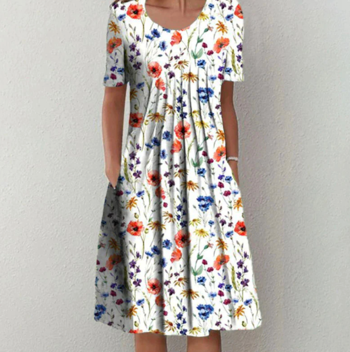 Stylish Floral A-Line Sundress for Women - Nocini