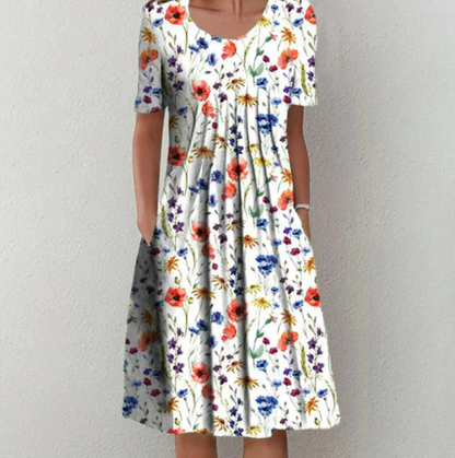 Stylish Floral A-Line Sundress for Women - Nocini