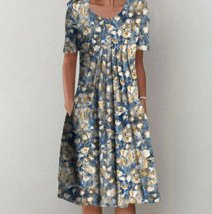 Ladies Floral Knee Length Dress