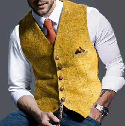 Retro Style Men's Vest – Timeless Classic Design
