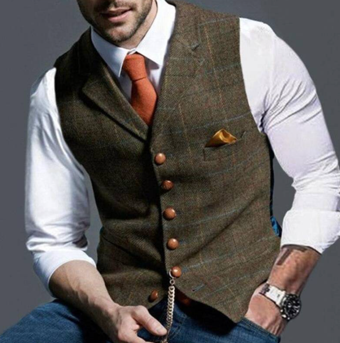 Retro Fit Mens Vest - Timeless Design