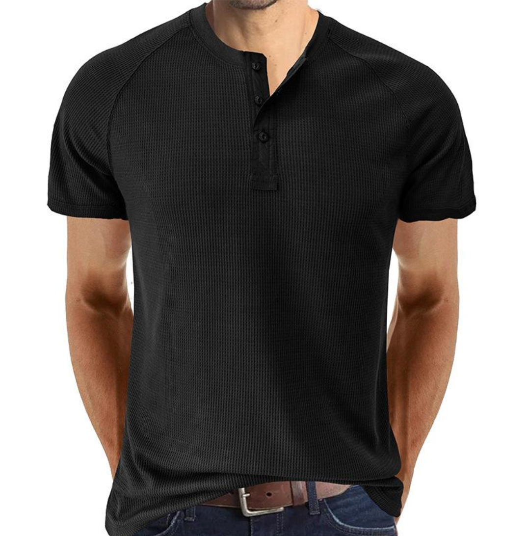 Casual Men's Short Sleeve Textured T-Shirt