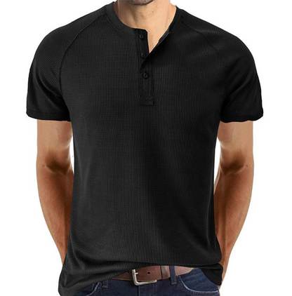 Casual Men's Short Sleeve Textured T-Shirt