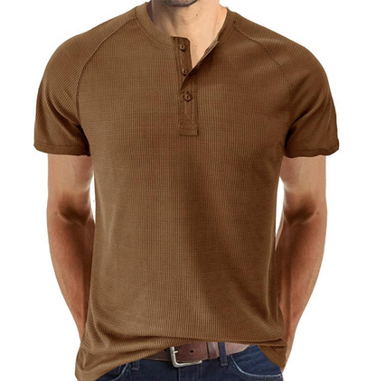 Casual Men's Short Sleeve Textured T-Shirt
