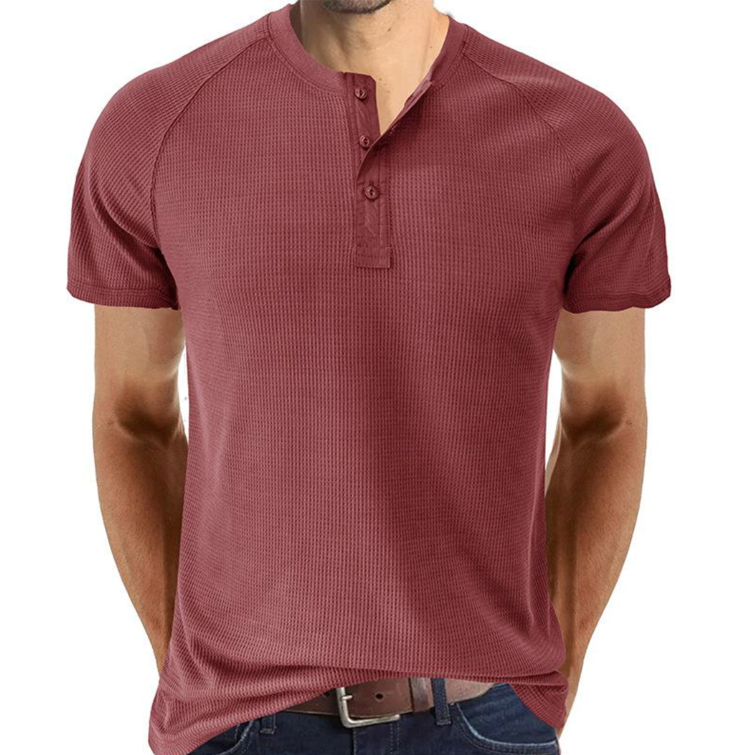 Casual Men's Short Sleeve Textured T-Shirt
