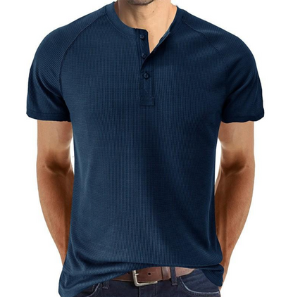 Casual Men's Short Sleeve Textured T-Shirt
