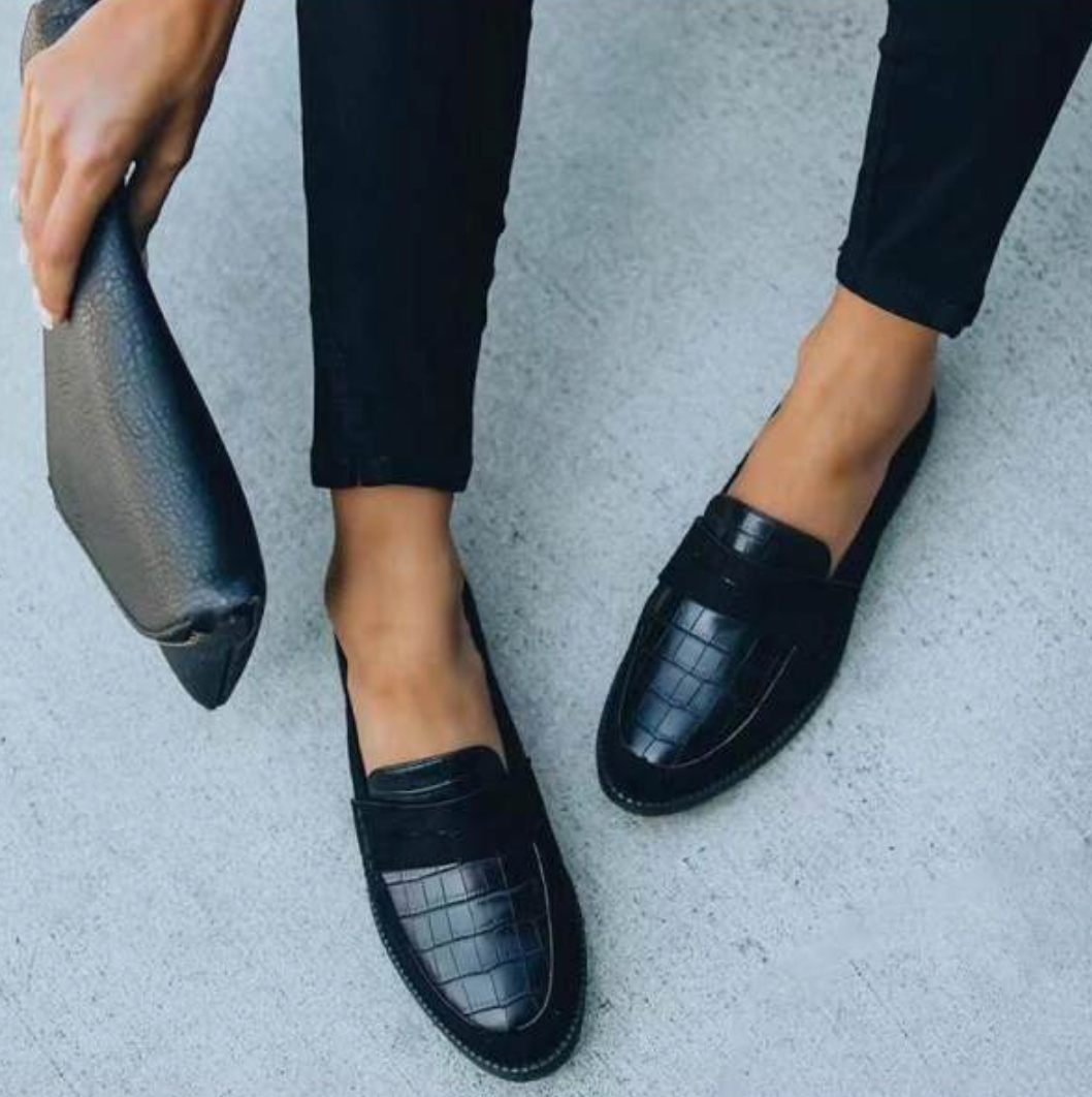 Women's Slip On Shoes with Smooth Leather Finish - Nocini