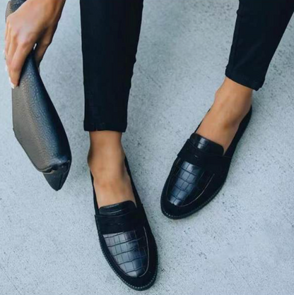 Women's Slip On Shoes with Smooth Leather Finish - Nocini