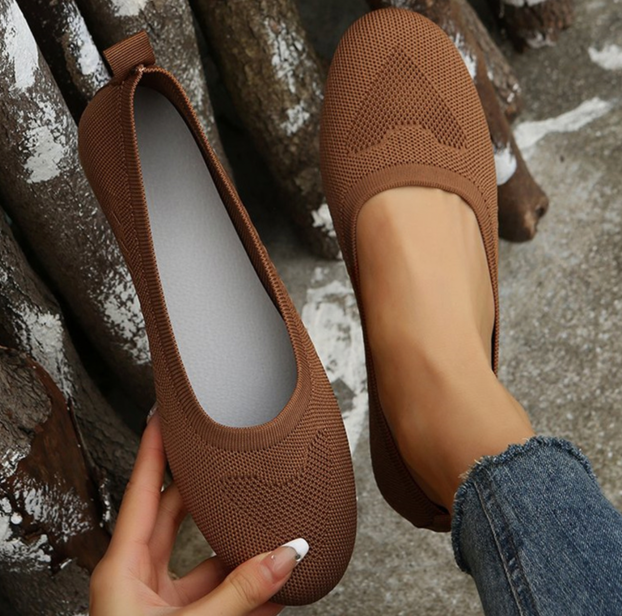 Soft Women's Ballet Flat Shoes - Lightweight Slip Ons