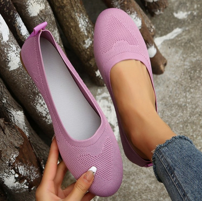 Soft Women's Ballet Flat Shoes - Lightweight Slip Ons