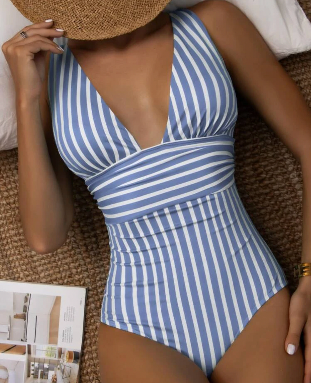 Comfortable V-Neck Swimsuit for Women