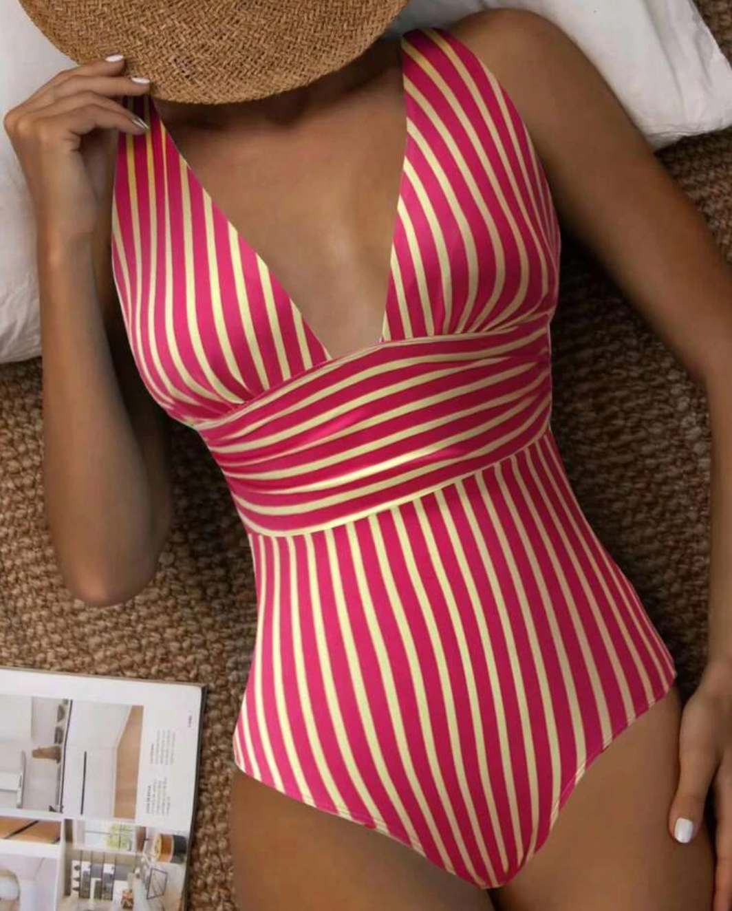 Comfortable V-Neck Swimsuit for Women