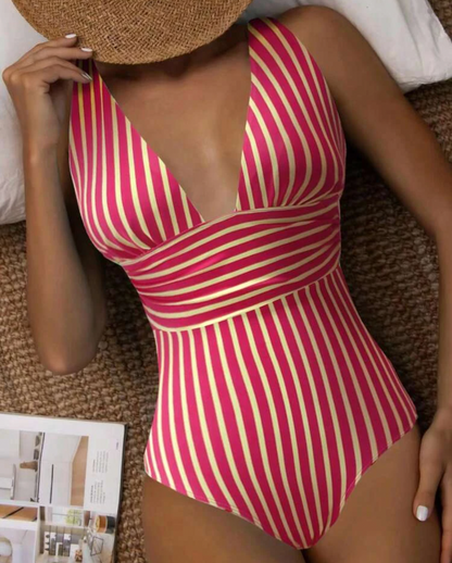 Comfortable V-Neck Swimsuit for Women