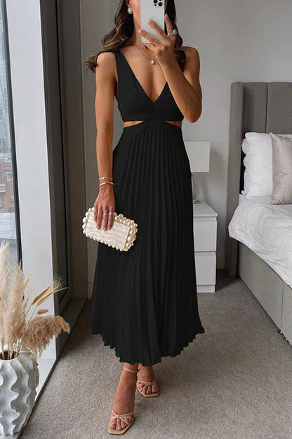 Ladies Flowy Long Maxi Dress - Olytrend