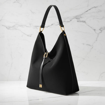 Relaxed Chic Drawstring Tote Bag