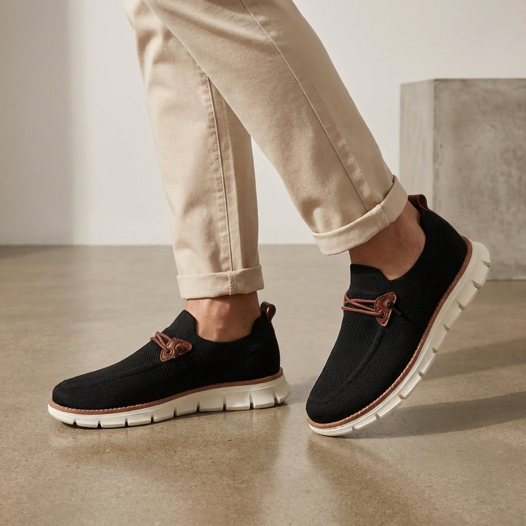 Casual Navy Slip On Shoe