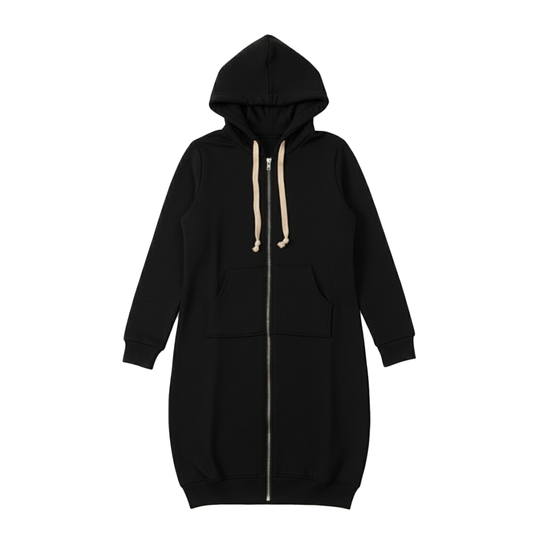 Comfy Oversized Zip Up Hoodie for Daily Wear - Nocini