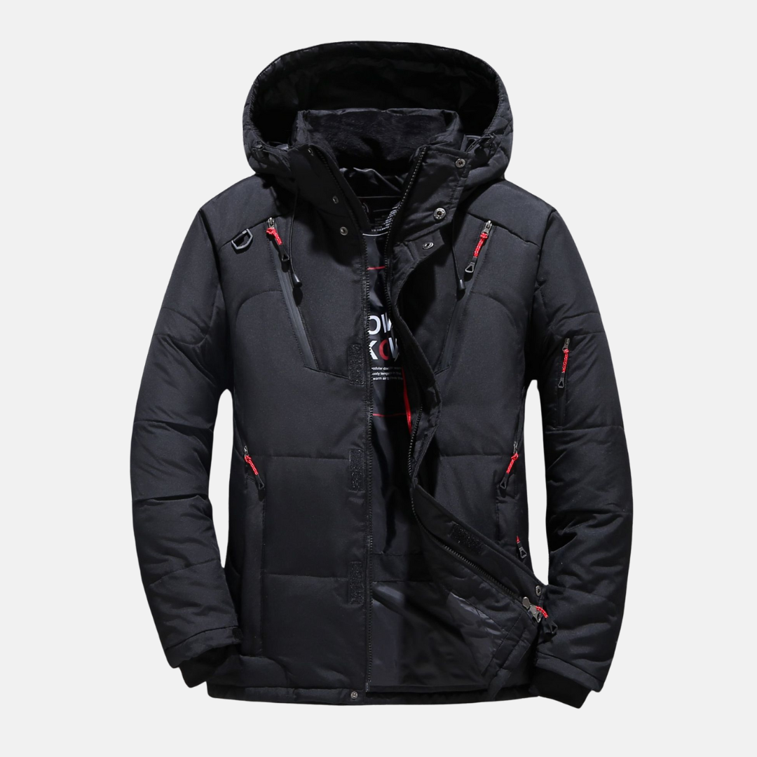 Warm Hooded Down Puffer Jacket for Men - Nocini