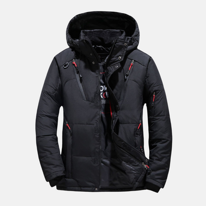 Warm Hooded Down Puffer Jacket for Men - Nocini