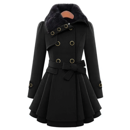 Classic Women's Wool Overcoat