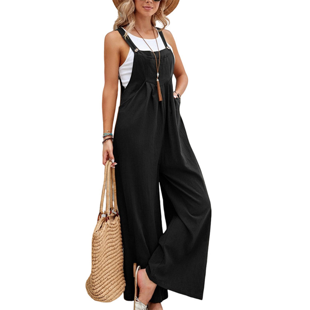 Loose Fit Sleeveless Jumpsuit for Women