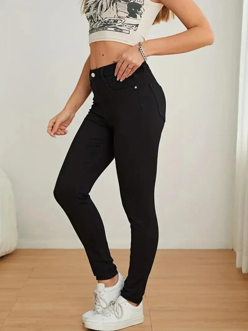 Slim Fit High Waisted Women's Jeans