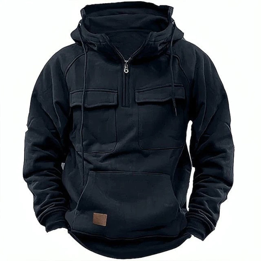 Classic Biker Jacket Hoodie for Men