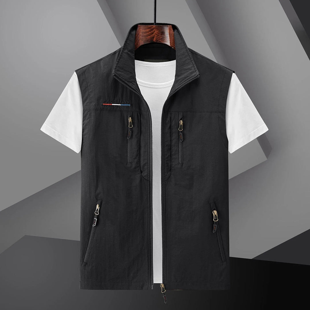 Practical Outdoor Mens Travel Vest with Pockets