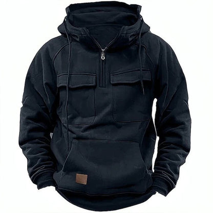 Men's Casual Hoodie with Pockets and Adjustable Hood - Nocini