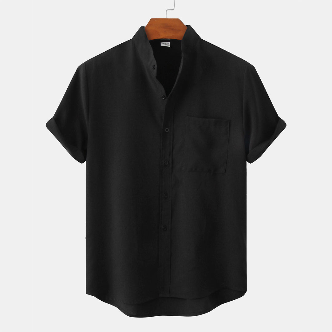 Casual Short Sleeve Mens Shirt with Pocket - Nocini