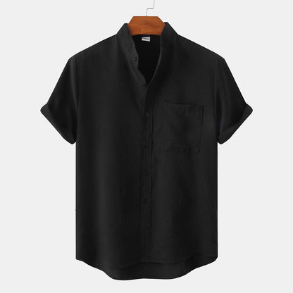 Casual Short Sleeve Mens Shirt with Pocket - Nocini