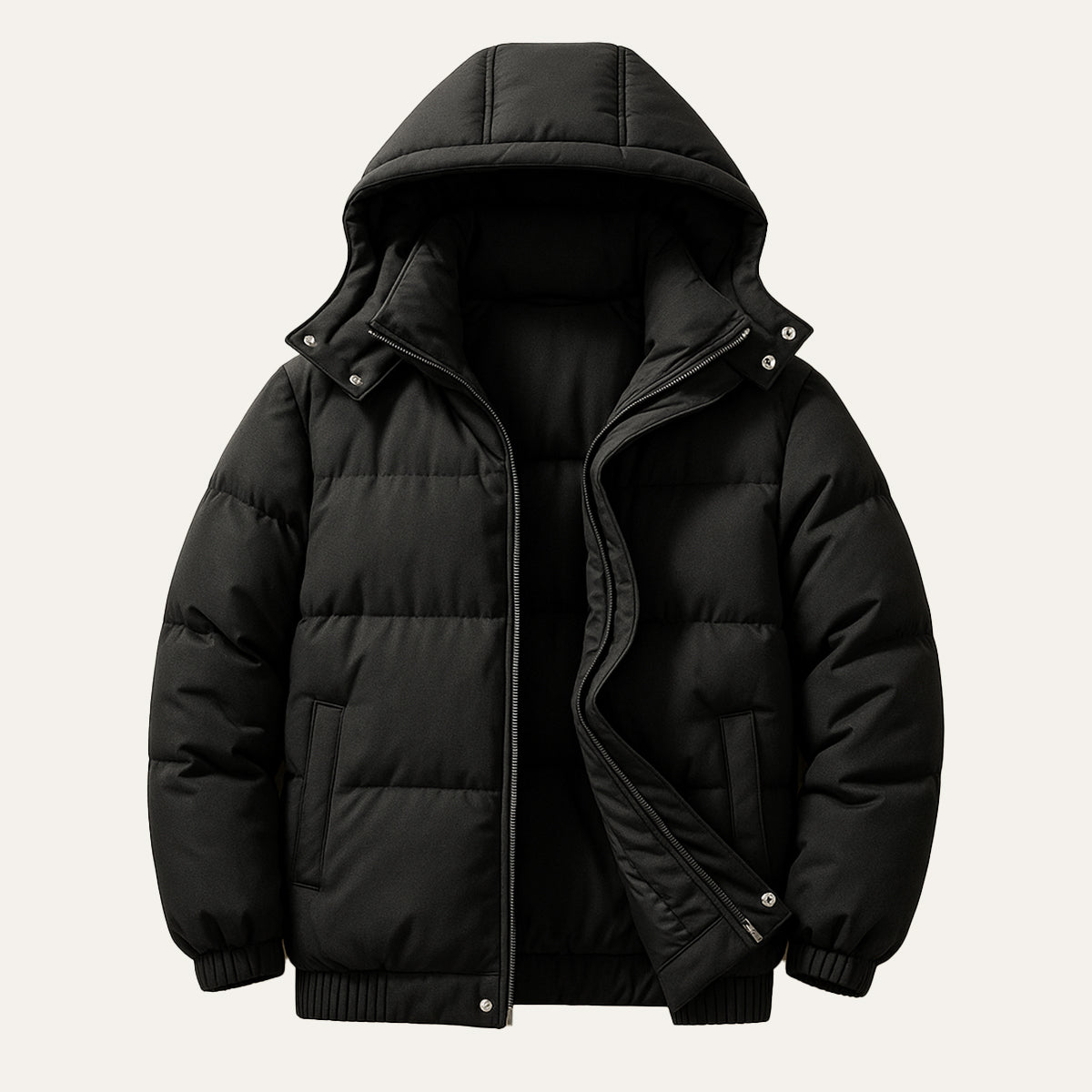 Warm Waterproof Men's Down Hooded Parka Jacket - Nocini