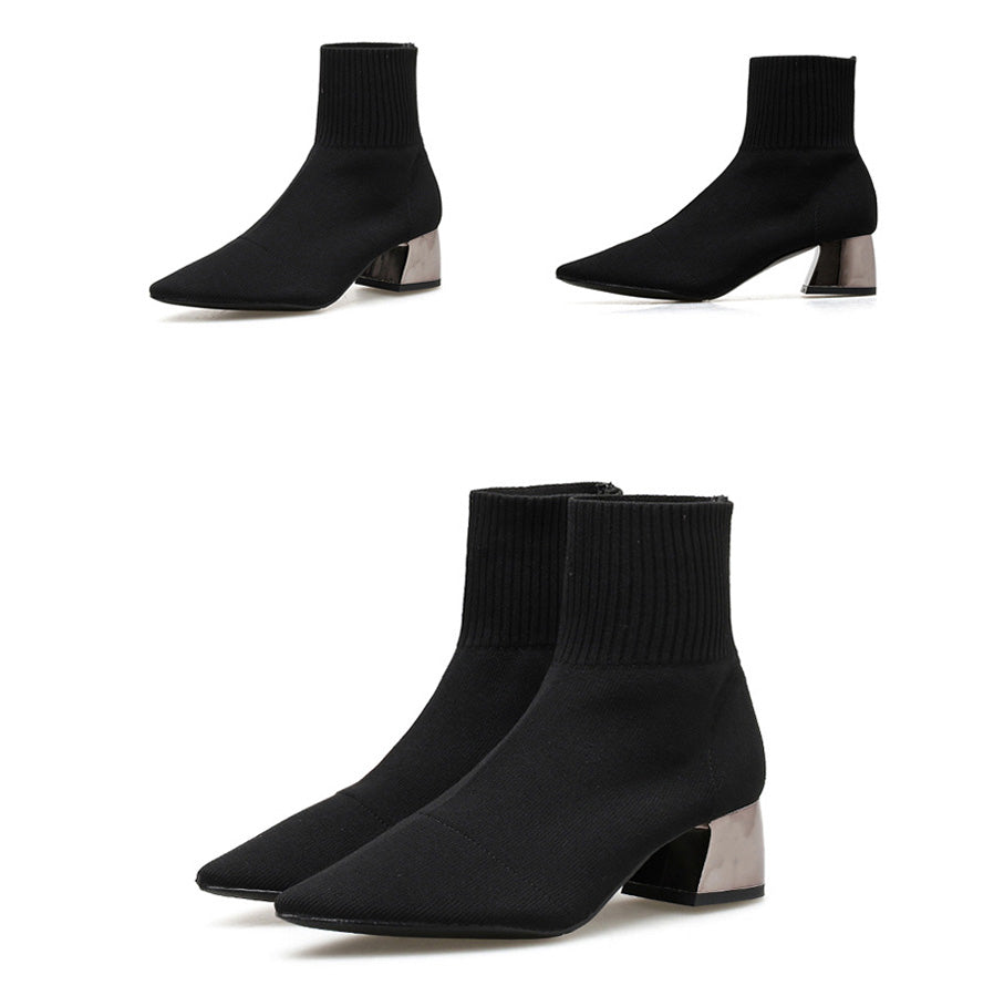 Cozy Low Cut Knit Boot