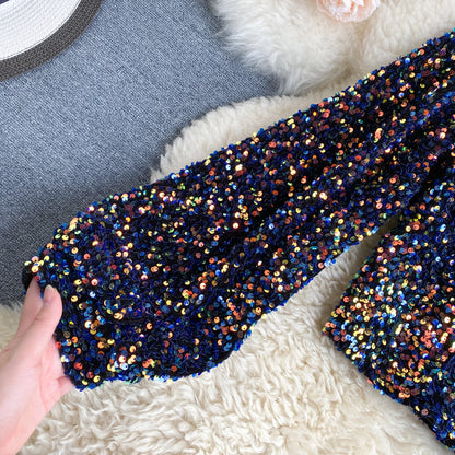 Sequined Off Shoulder Blouse