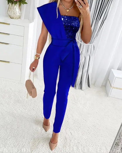 Chic Off Shoulder Women's Jumpsuit
